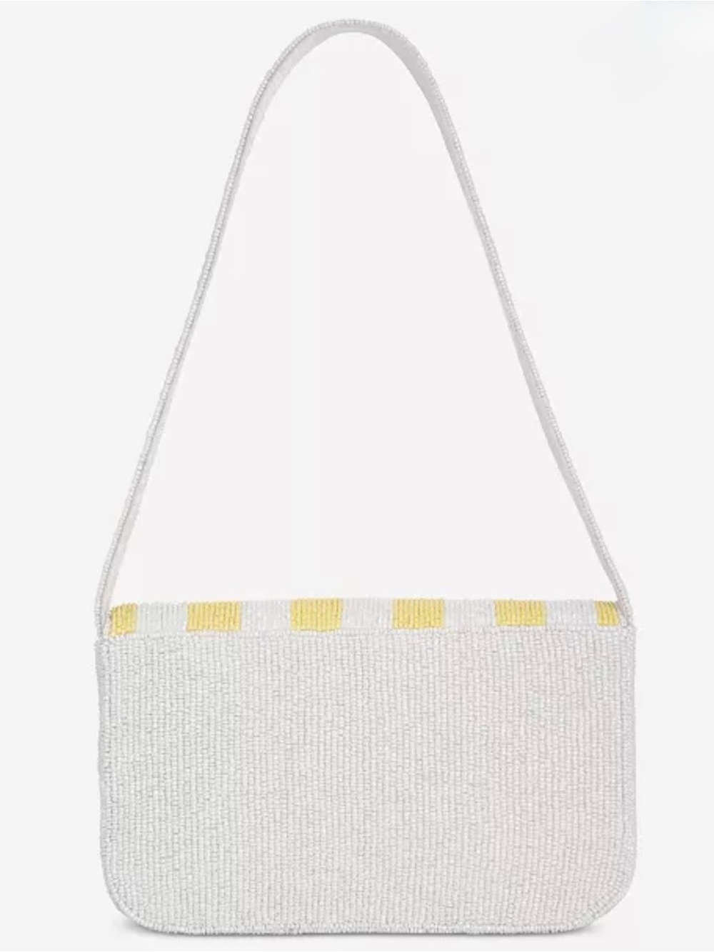 NWT Viral Striped Hand Beaded Shoulder Bag - Picture 2 of 7